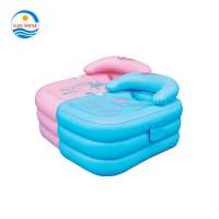 High Strength Pvc Inflatable Sauna Bathtub Folding 1 Person Adult Bath Tub